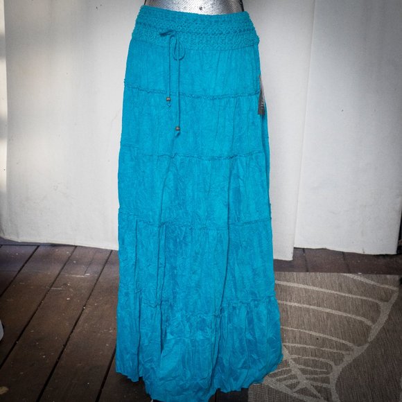 NWT INC turquoise skirt - Large - Picture 2 of 5